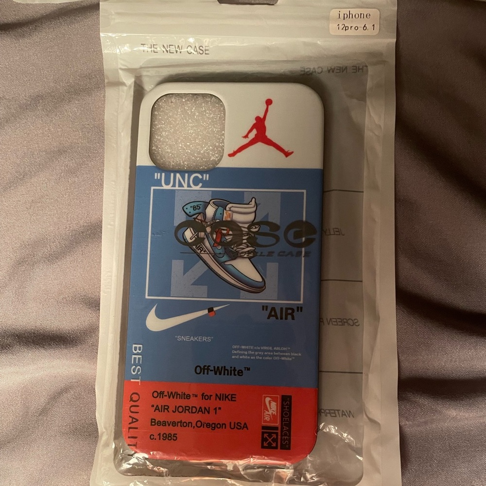Off-White For NIKE AIR JORDAN 1 12pro iPhone Case